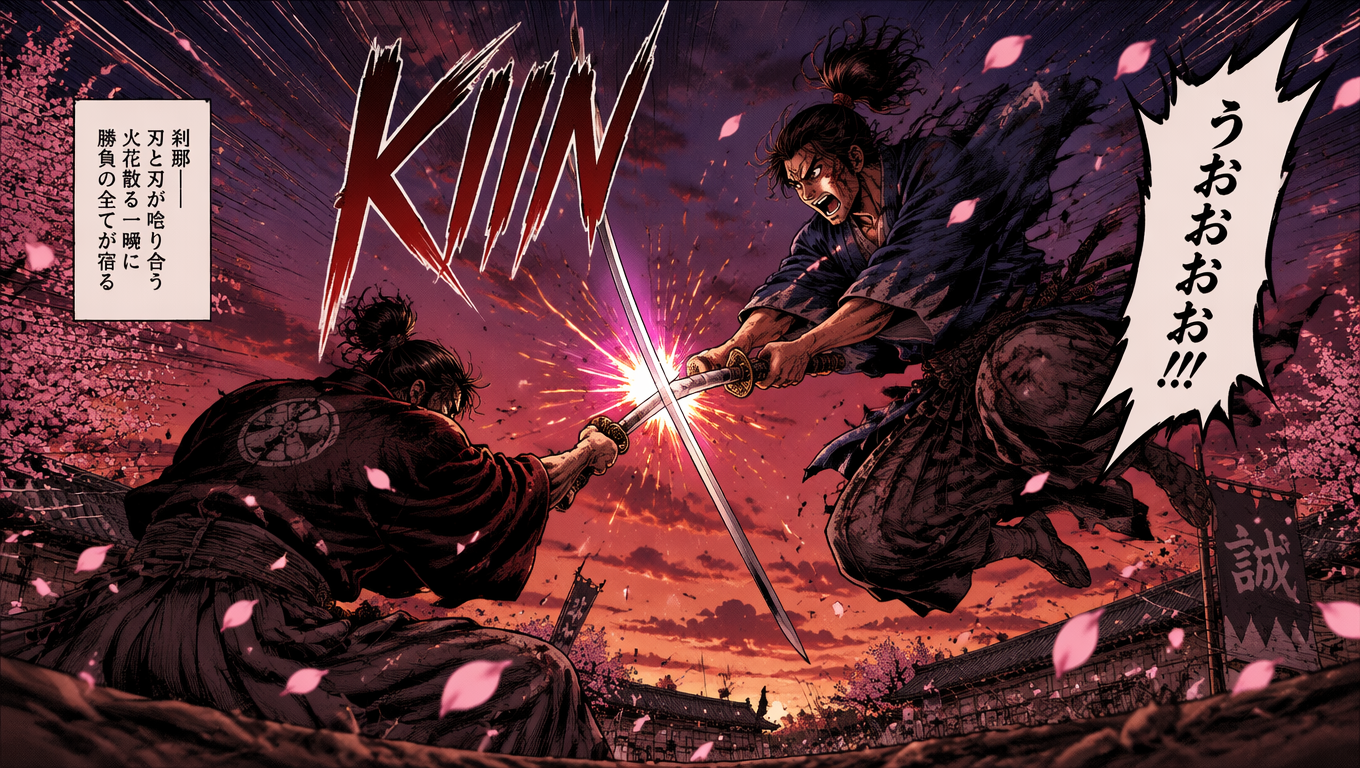 Example generated from “Samurai Duel at Dusk — API Models · CC BY 4.0”