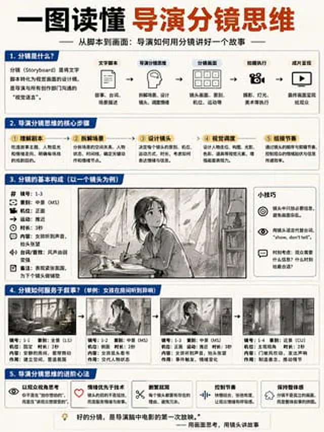Example generated from “Storyboard Director Infographic”