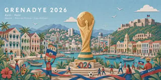 Example generated from “Haitian Football Poster Panorama”