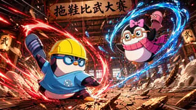 Example generated from “Penguin Martial Arts Dojo Duel”