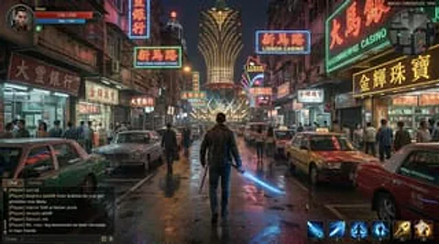 Example generated from “Neon Macau RPG Street Battle HUD”