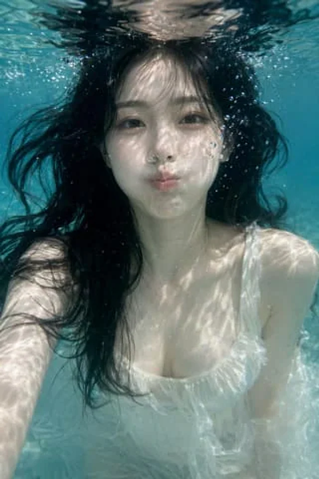 Example generated from “Underwater Photorealistic Portrait”