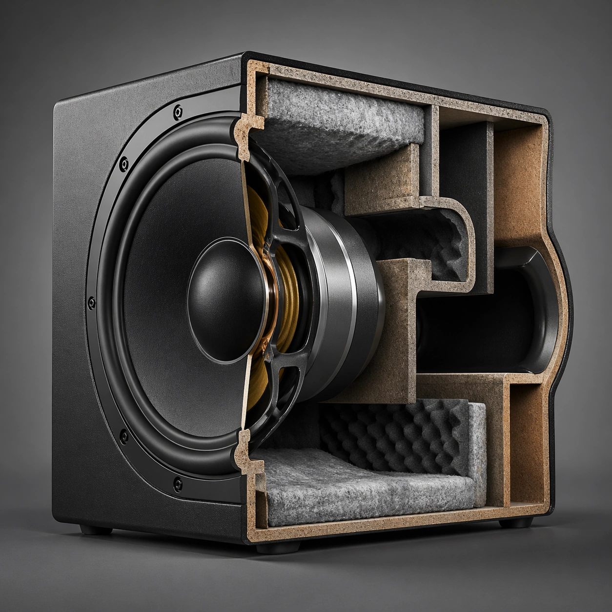 Speaker Interior Cutaway Concept — ChaosRealmsAI · MIT