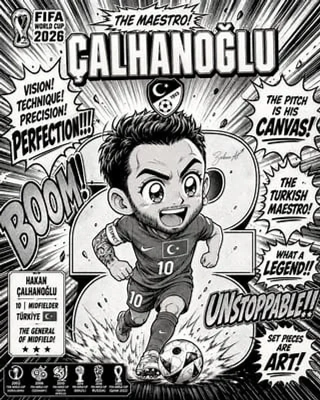 Example generated from “World Cup Manga Football Poster”