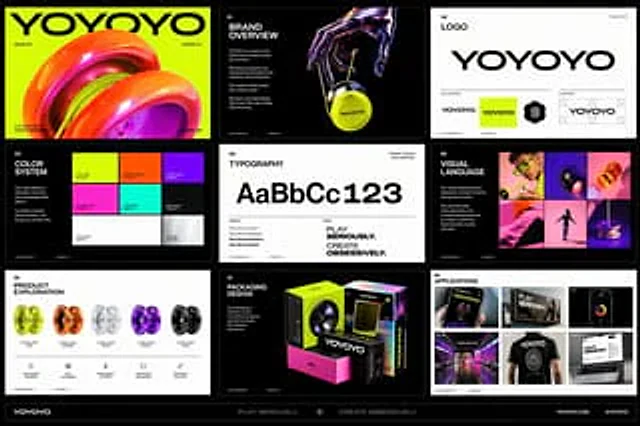Example generated from “Futuristic Yo-Yo Brand Book Board”