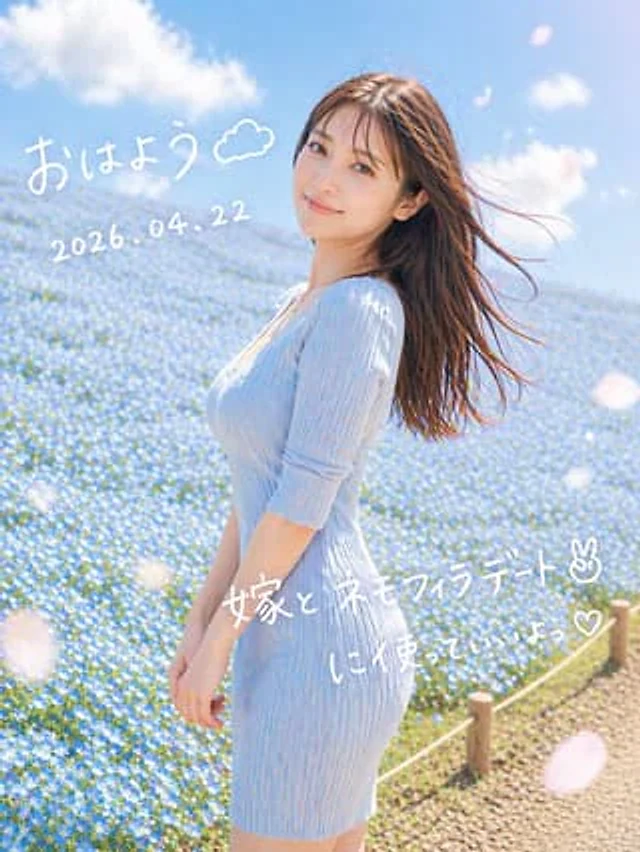Example generated from “Dreamy Nemophila Date Portrait”
