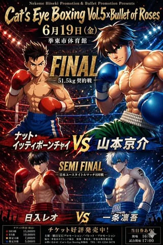 Example generated from “Anime Boxing Match Poster”