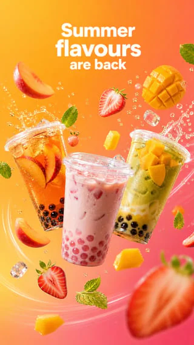 Example generated from “Vertical — Bubble Tea Summer Menu”