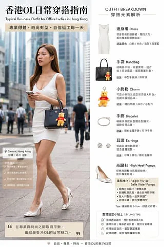 Example generated from “Hong Kong Office Lady Outfit Infographic”