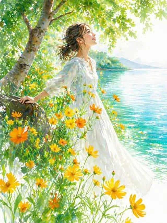 Example generated from “Impressionist Woman by Summer Lake”