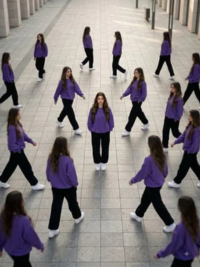 Example generated from “Comic / Storyboard - Aerial Surreal Clone Photography”