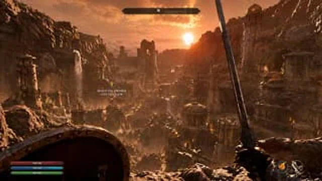 Example generated from “First-Person Fantasy RPG Screenshot”
