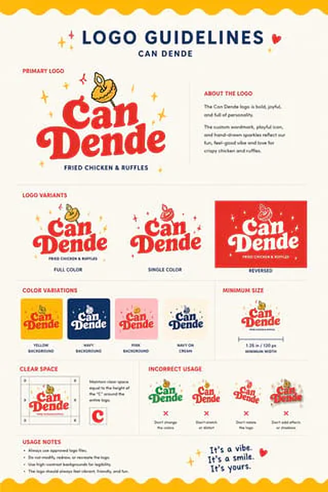 Example generated from “Restaurant Logo Guidelines Board”