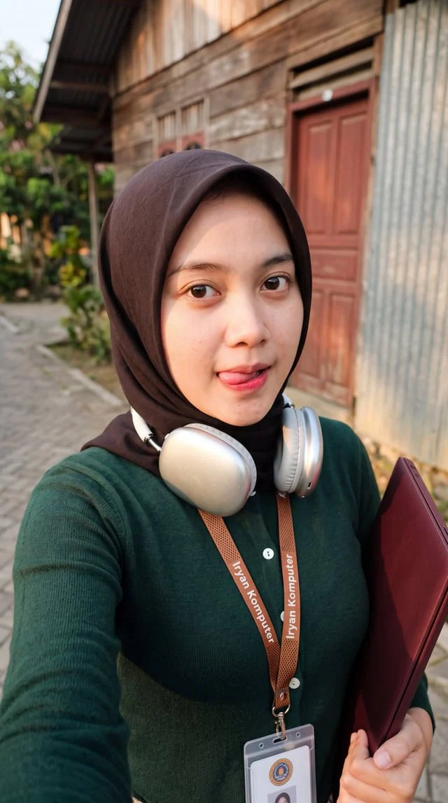 Example generated from “Profile / Avatar - Casual Hijab Selfie Portrait”