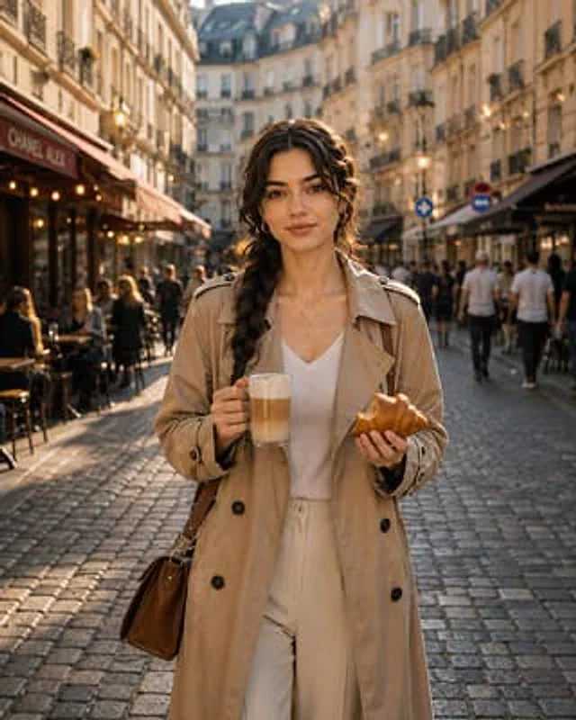 Example generated from “Parisian Morning Coffee Lifestyle Scene”