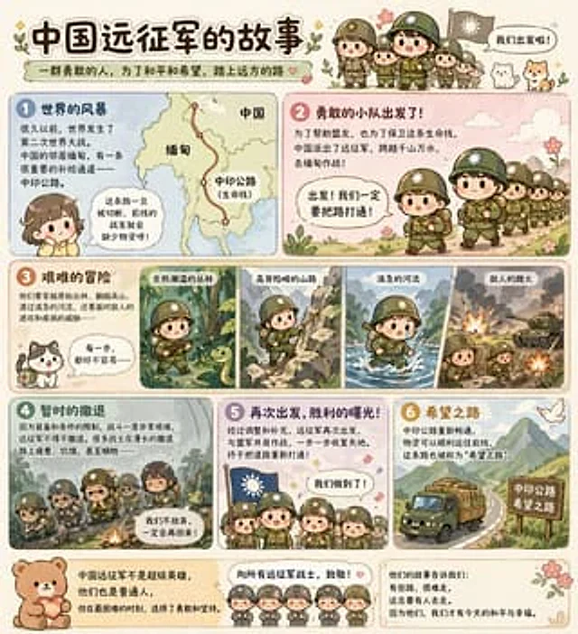 Example generated from “Cute Chinese Expeditionary Force Storyboard”