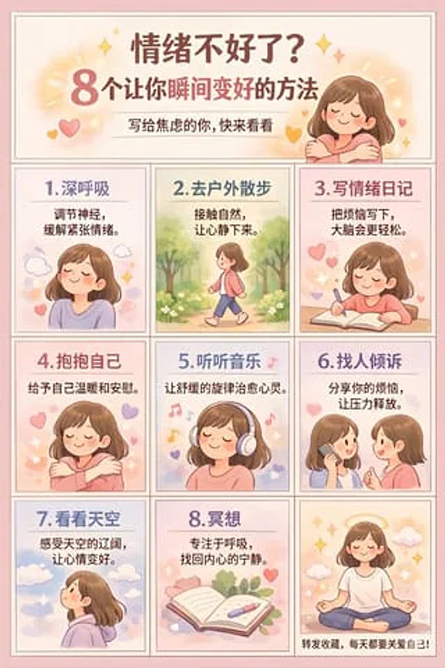 Example generated from “9-Panel Self-Care Infographic Grid”