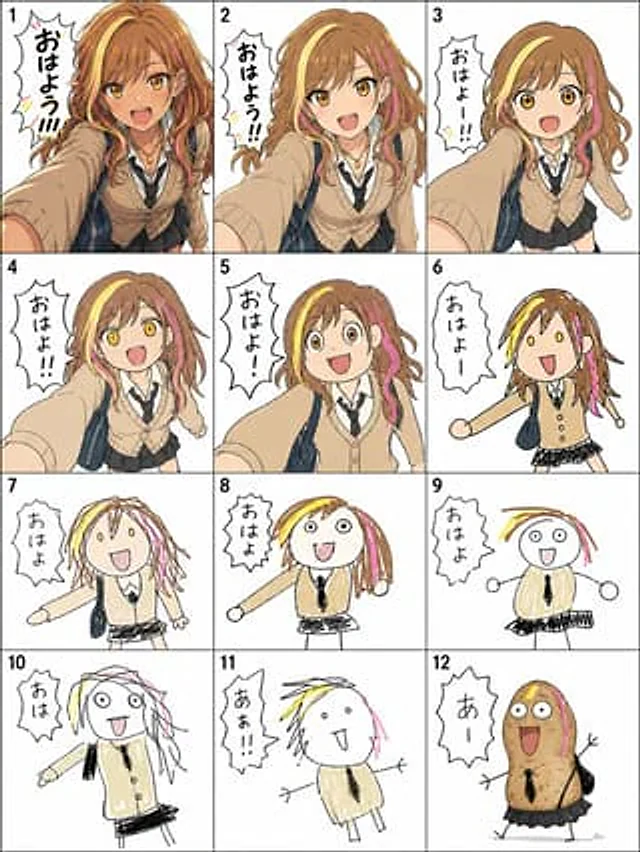Example generated from “Visual Telephone Game Image Grid”