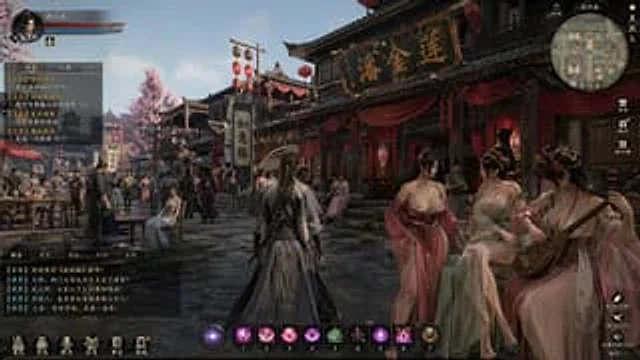 Example generated from “Wuxia MMORPG Ancient Town Screenshot”