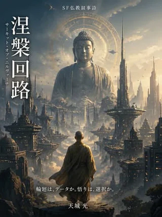 Example generated from “Buddhist Motif Sci-Fi Cover”