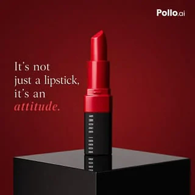 Example generated from “Luxury Red Lipstick Ad Poster”