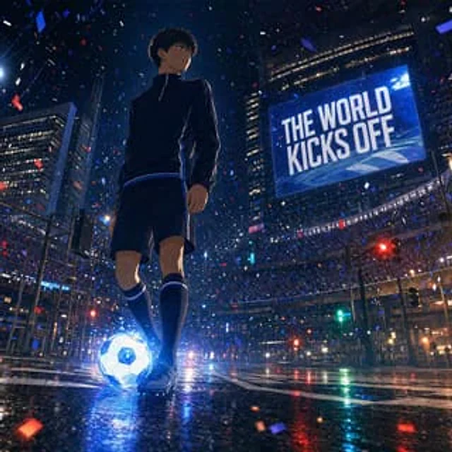 Example generated from “Night City Soccer Kickoff Visual”