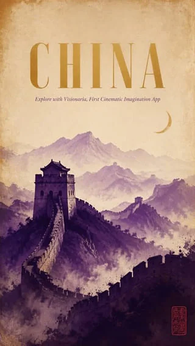 Example generated from “Vintage China Great Wall Poster”