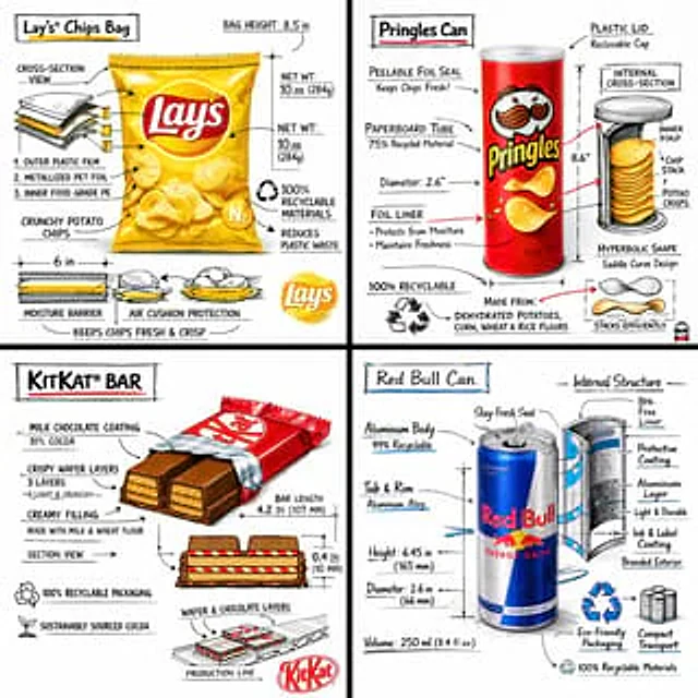 Example generated from “零食品牌技术分解图”