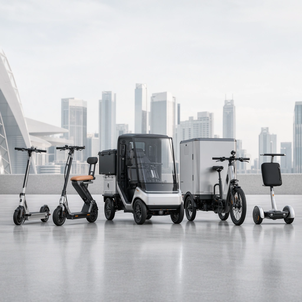 Urban Micro-Mobility Concept Lineup — ChaosRealmsAI · MIT