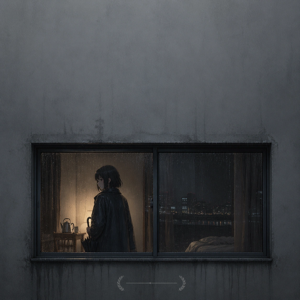 Rain-Window Festival Poster — ChaosRealmsAI · MIT