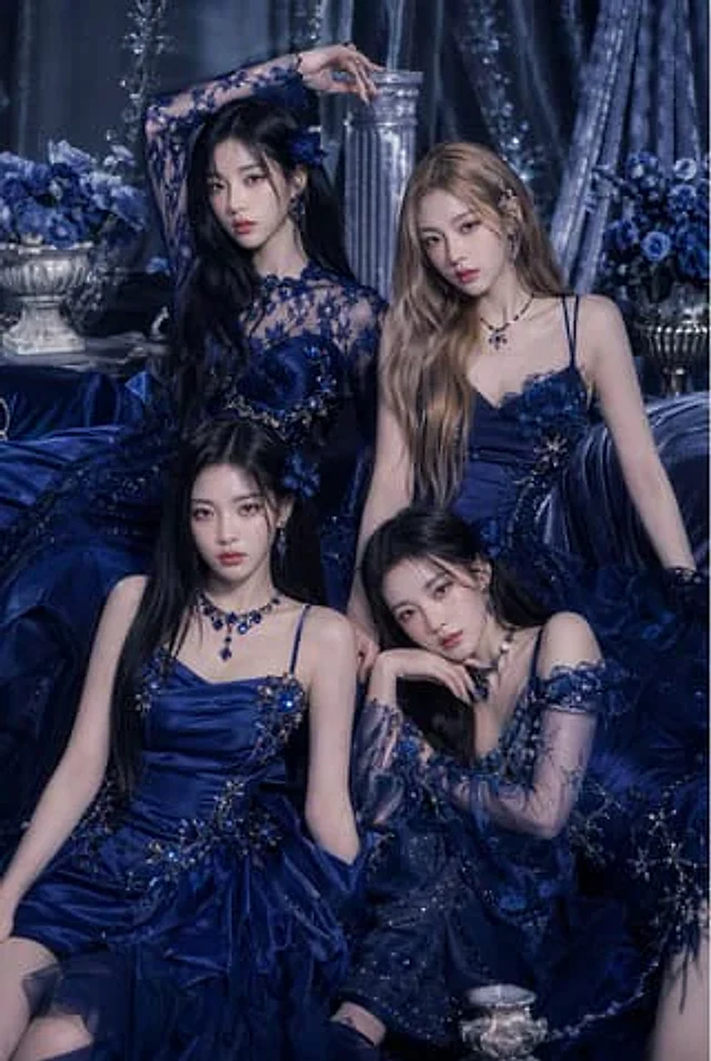 Example generated from “Royal Blue Couture Group Portrait”