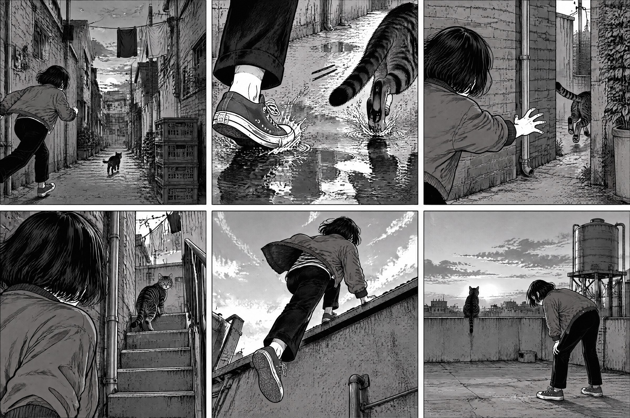 Example generated from “Six-Panel Wordless Manga — Callirra Atlas · CC BY 4.0”