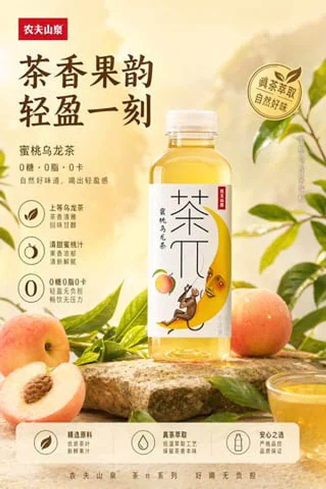 Example generated from “茶π产品宣传海报”