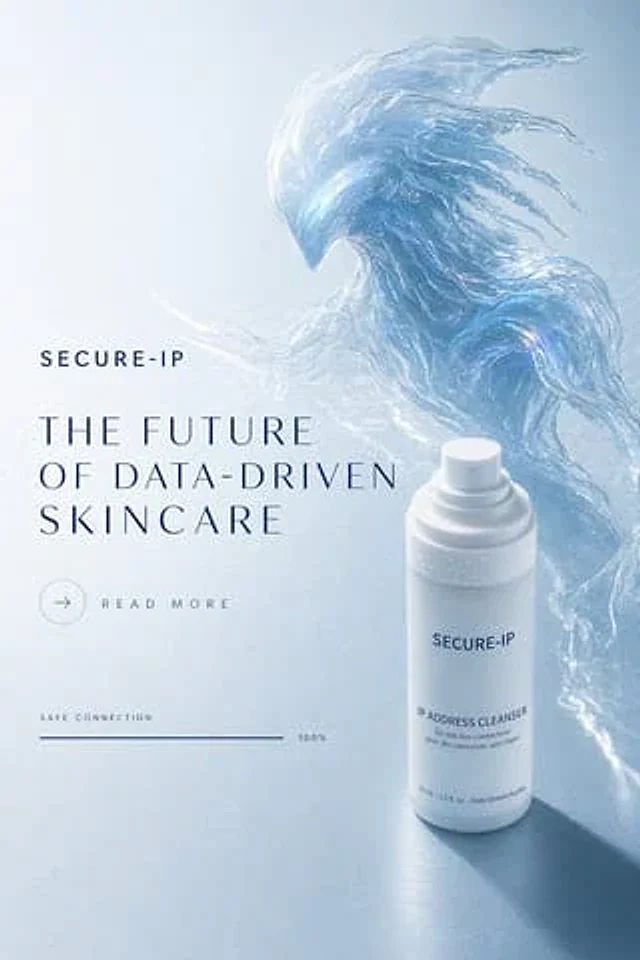 Example generated from “Futuristic Data-Driven Skincare Ad”