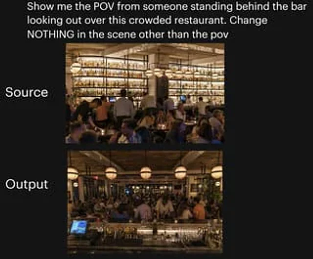 Example generated from “Restaurant POV Change Comparison”