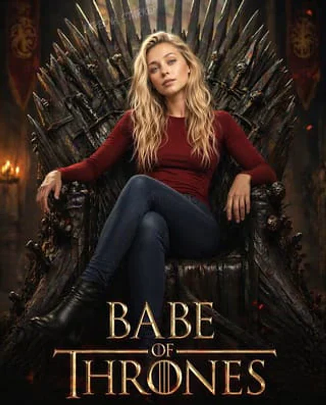 Example generated from “Modern Queen on Iron Throne Poster”
