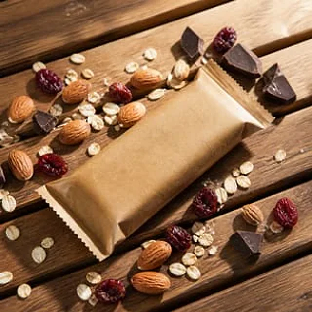Example generated from “Vegan Snack Bar Hero on Wood Slat”