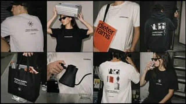 Example generated from “Streetwear Merch Lookbook Grid”