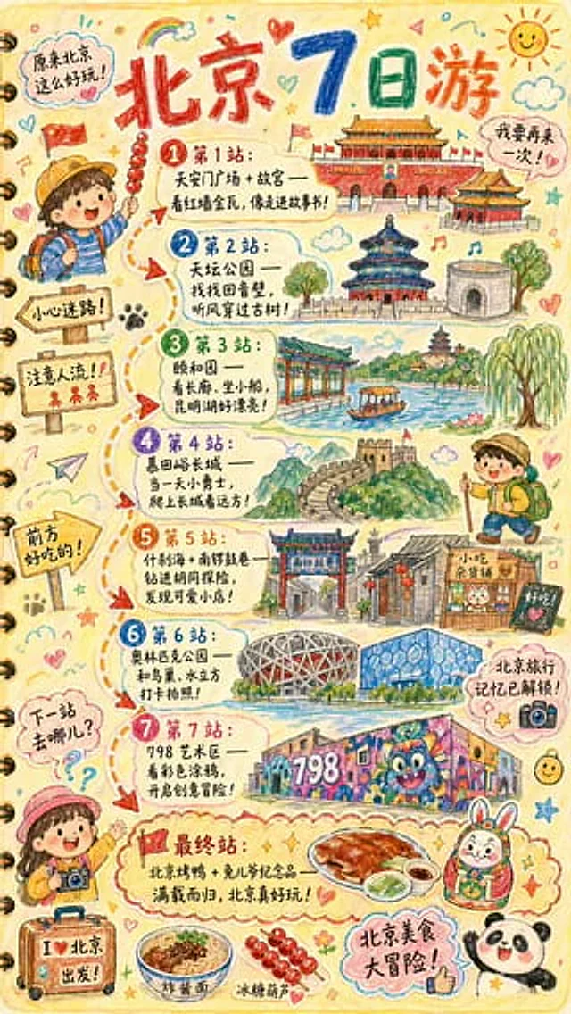 Example generated from “Hand-drawn Travel Journal Illustration”