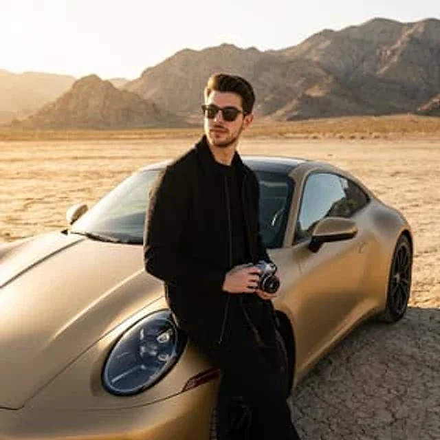 Example generated from “Luxury Car Golden Hour Shoot”