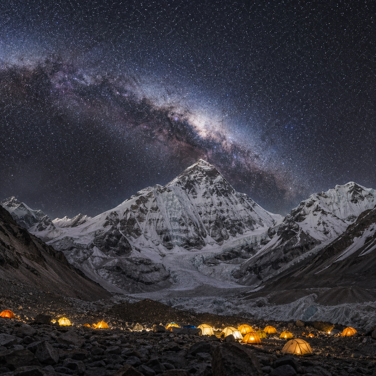 Himalayan Base-Camp Starscape Study — ChaosRealmsAI · MIT