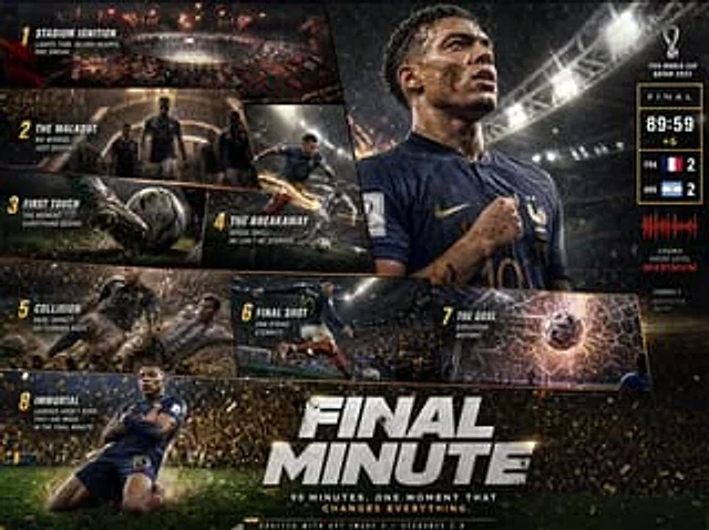 Example generated from “Cinematic Final Minute Football Poster”
