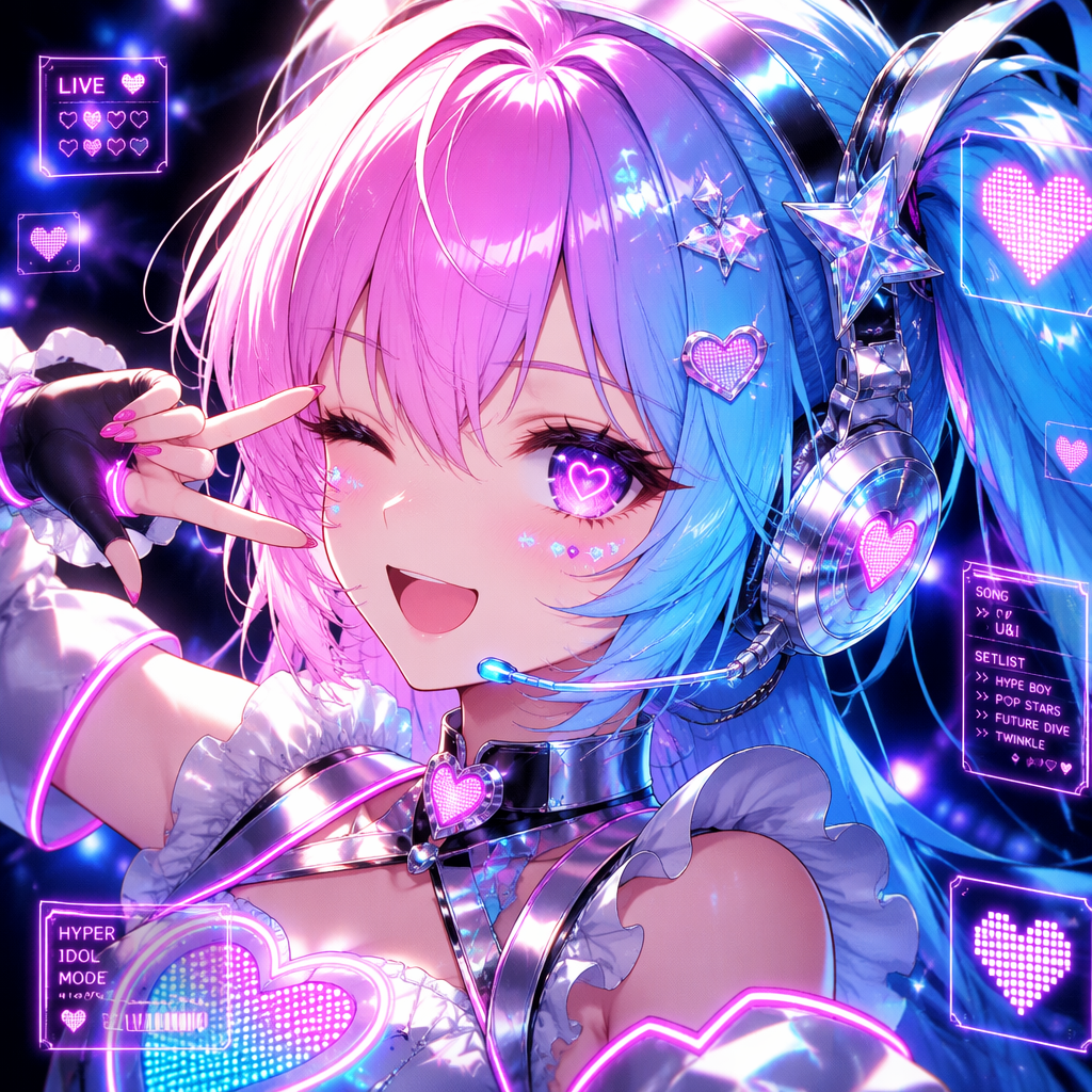 Example generated from “Cyber Idol Anime Avatar — API Models · CC BY 4.0”