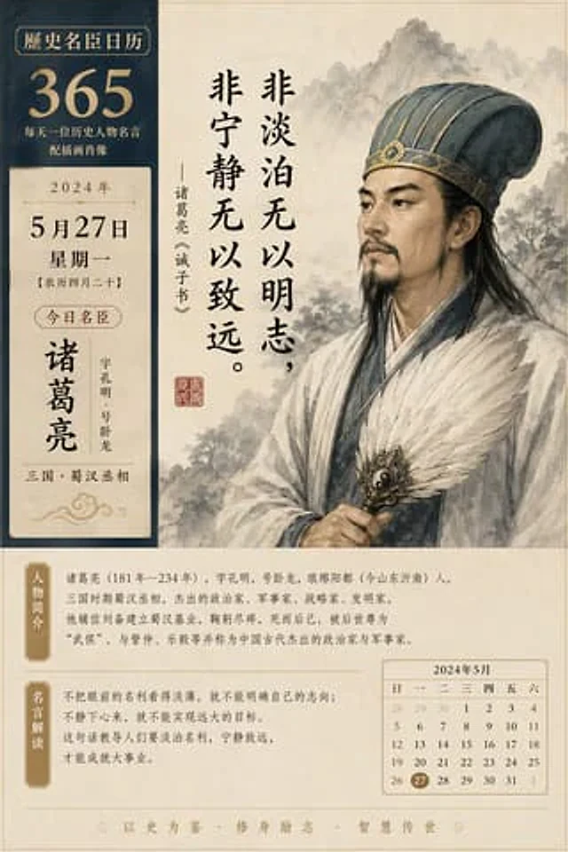 Example generated from “Historical figure calendar prompt”