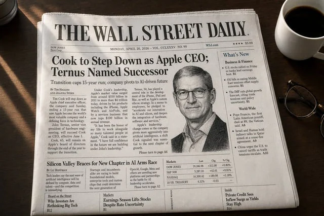 Example generated from “WSJ-Style Business Newspaper Front Page”