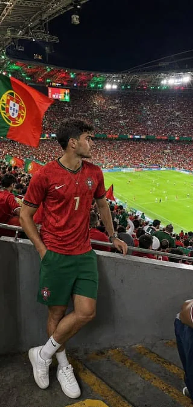 Example generated from “Portugal Football Fan Stadium Portrait”