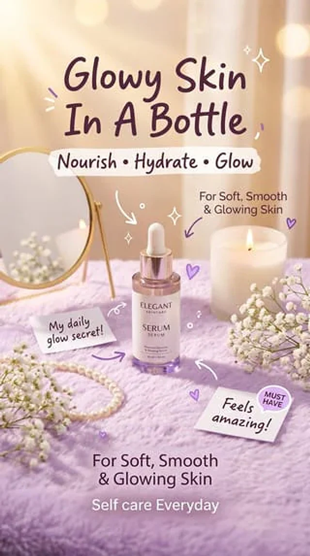 Example generated from “Pastel Luxury Skincare Ad”