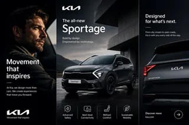 Example generated from “Kia Sportage Triptych Ad”