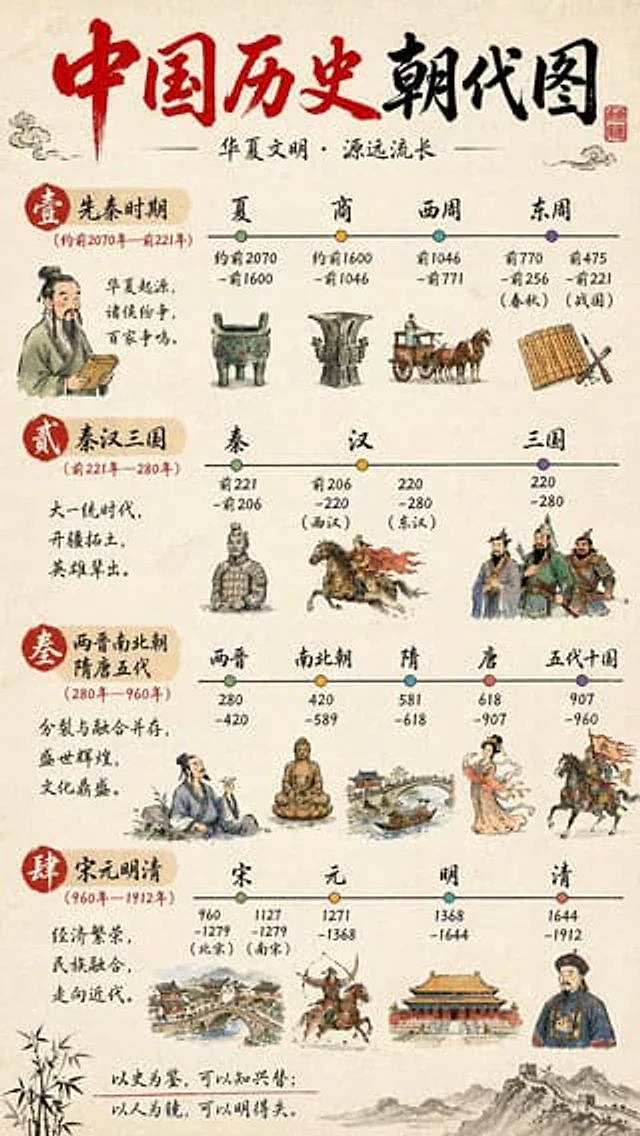 Example generated from “Chinese History Timeline Infographic”