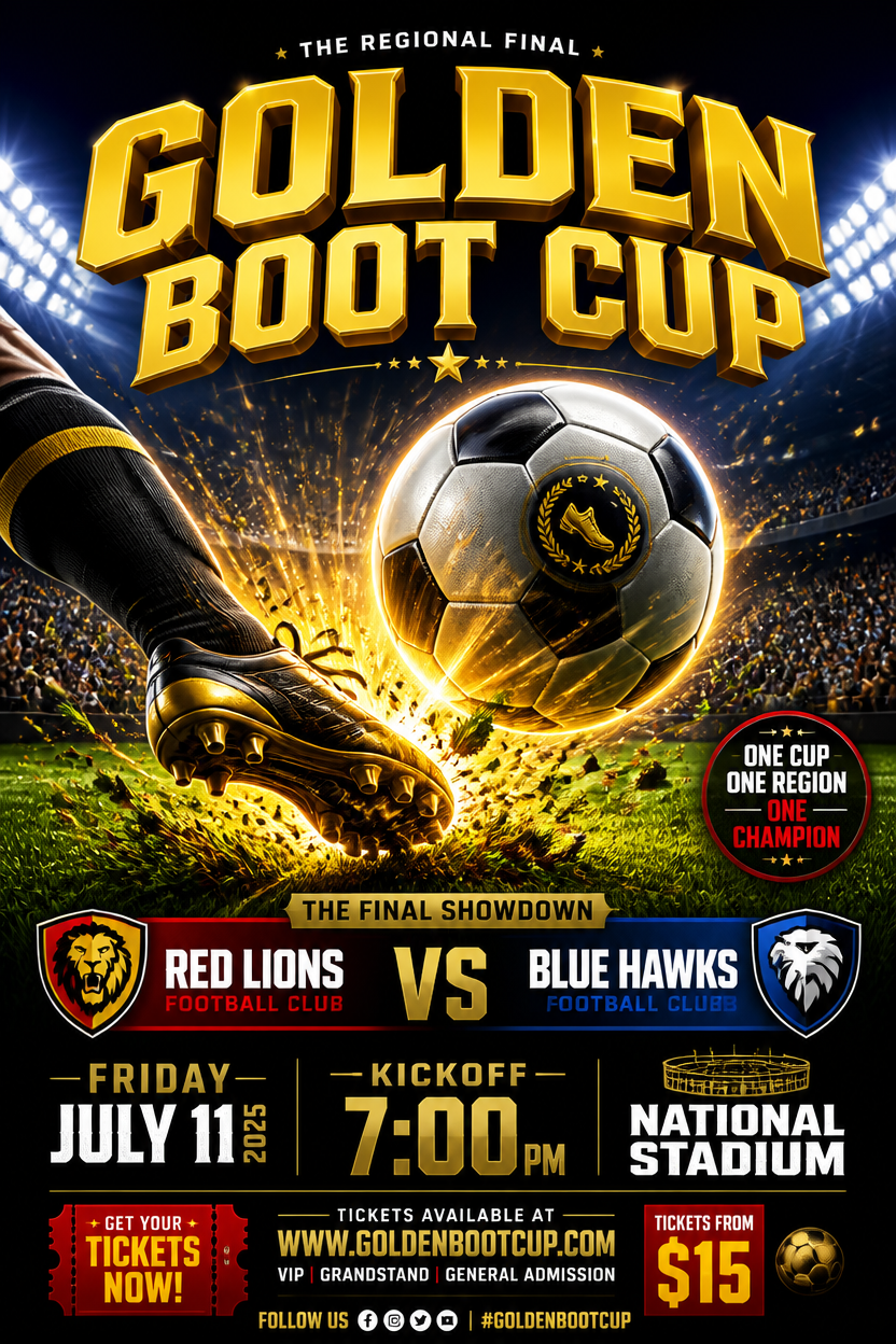 Example generated from “Design illustration · Golden Boot Football Cup — API Models · CC BY 4.0”